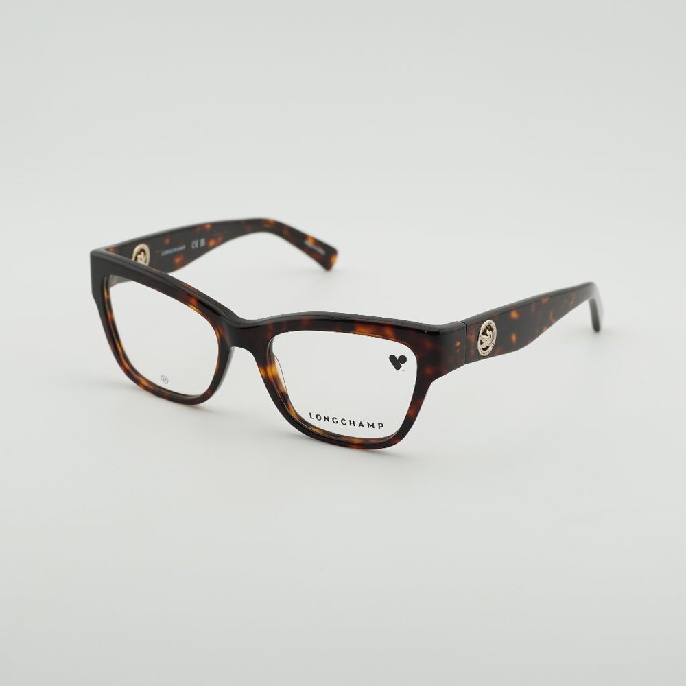 Longchamp LO2743 242 Eyeglasses Dark Havana 52mm Cat Eye Frame